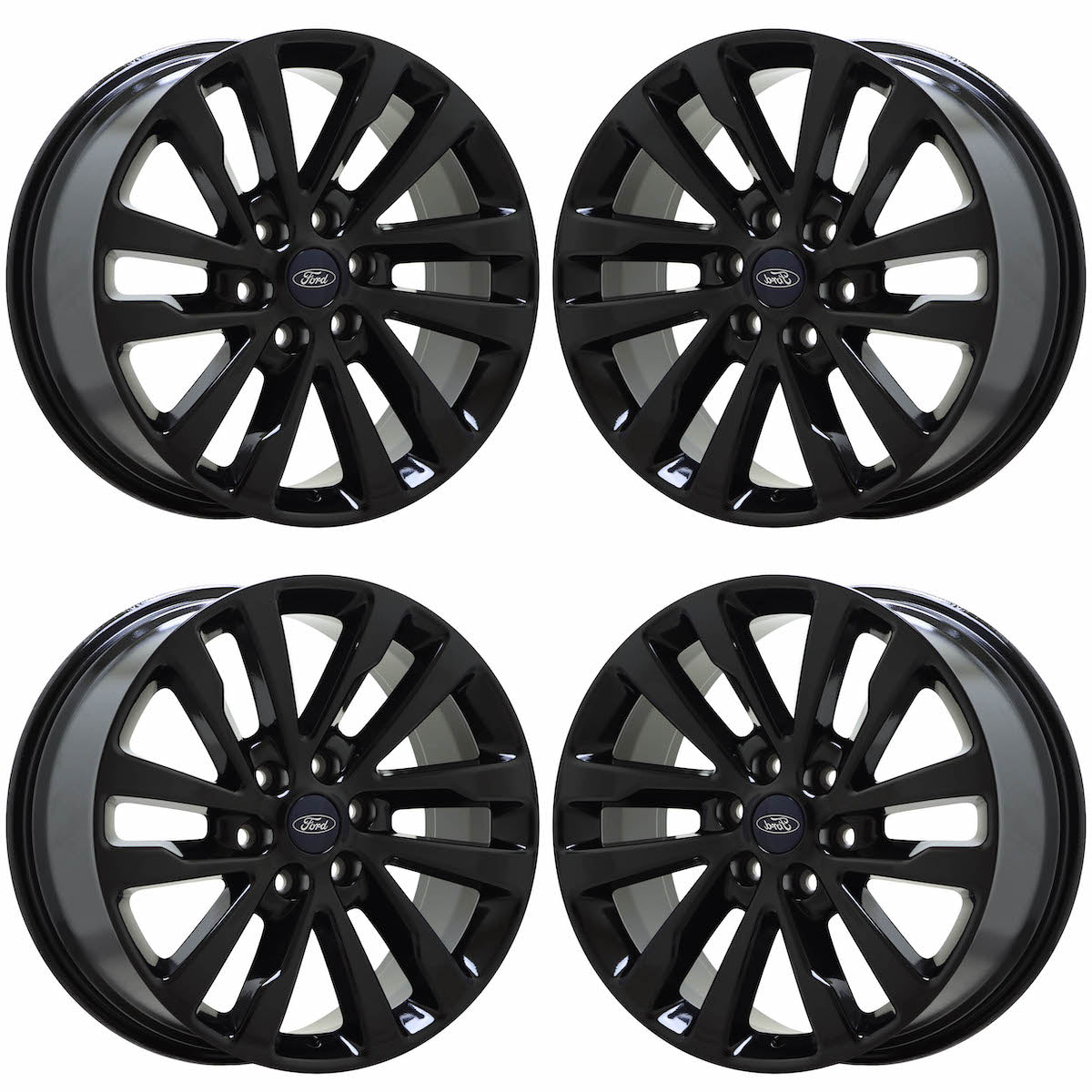 20" Ford Expedition Gloss Black wheels rims Factory OEM set 10144 EXCHANGE
